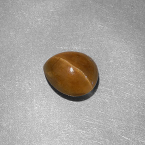Cat's eye apatite jaune naturelle en forme de poire, 1,46 ct, translucide