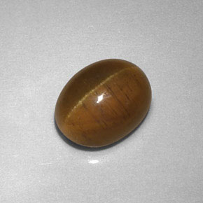 Cat's eye apatite jaune naturelle transparent, 2,85 ct, transparent / translucide