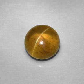 Oeil de chat Apatite Doré naturelle Transparent, 2.26 ct, Transparent / Translucide
