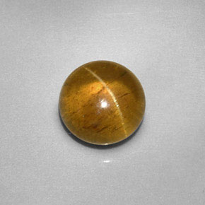 Oeil de chat Apatite Doré naturelle Transparent, 2.26 ct, Transparent / Translucide