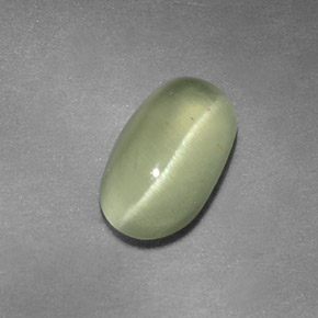 Cat's eye apatite vert naturelle transparent, 1,64 ct, transparent / translucide