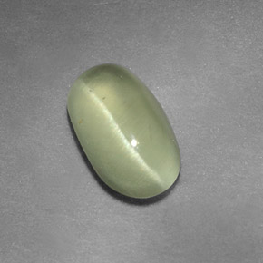 Cat's eye apatite vert naturelle transparent, 1,64 ct, transparent / translucide
