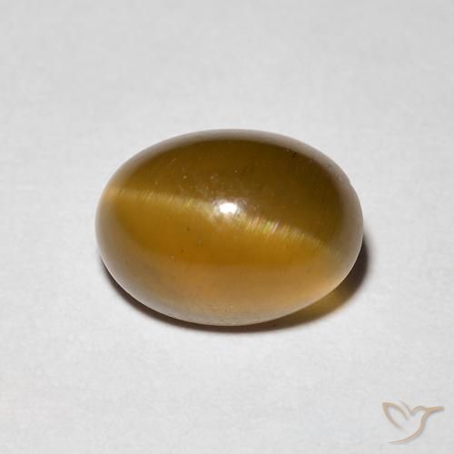 1.94ct Naturel Marron chaud Oeil de chat Apatite, ovale, Translucide