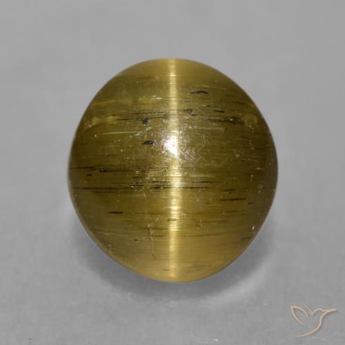 3.02ct Naturel Brun moyen Oeil de chat Apatite, Tour, Translucide