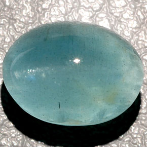 Oeil de Chat Aigue-Marine Bleu vert naturelle Transparent, 15.56 ct, Transparent / Translucide