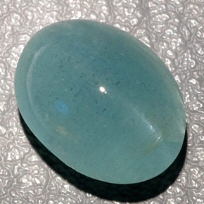 Cat's eye aquamarine vert naturelle transparent, 11,04 ct, transparent / translucide