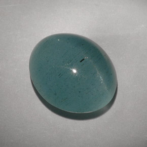 Cat's eye aquamarine vert naturelle transparent, 11,55 ct, transparent / translucide