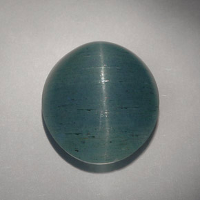 Oeil de Chat Aigue-Marine Bleu vert naturelle Transparent, 25.88 ct, Transparent / Translucide