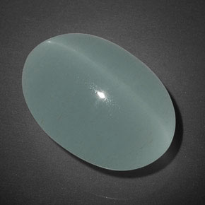 Cat's eye aquamarine vert naturelle transparent, 17,04 ct, transparent / translucide
