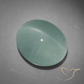 23.41ct Naturel Vert clair Oeil de Chat Aigue-Marine, ovale, Translucide