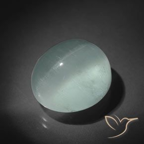 15.50ct Naturel Vert océan très clair Oeil de Chat Aigue-Marine, ovale, Transparent