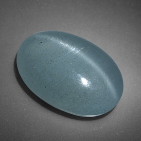 Oeil de Chat Aigue-Marine Vert bleu naturelle Coupe ovale, 11.78 ct, Translucide