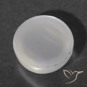 Pierre de lune œil de chat Blanc translucide naturelle Tour, 1.52 ct, Transparent