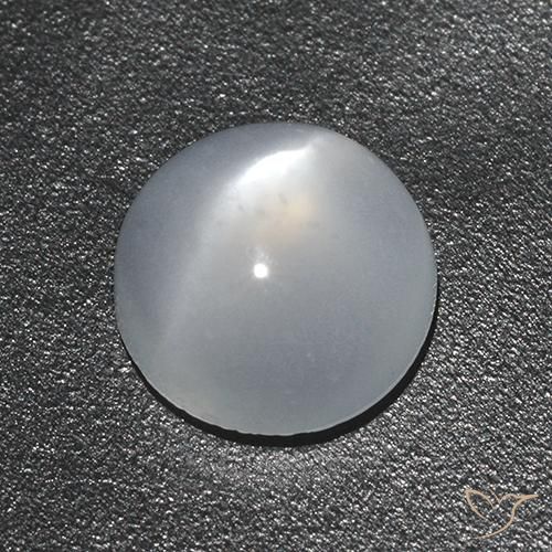 Pierre de lune œil de chat Blanc naturelle Tour, 1.44 ct, Transparent
