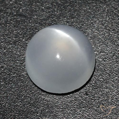 Pierre de lune œil de chat Blanc naturelle Tour, 1.44 ct, Transparent