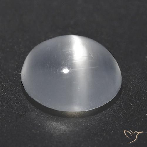 Pierre de lune œil de chat Blanc naturelle Tour, 1.46 ct, Transparent