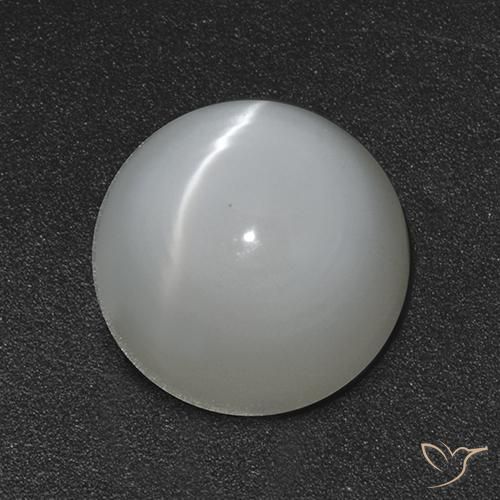 Pierre de lune œil de chat Blanc naturelle Tour, 2.51 ct, Translucide