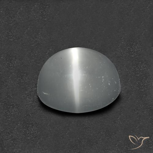 Pierre de lune œil de chat Blanc naturelle Tour, 1.37 ct, Transparent
