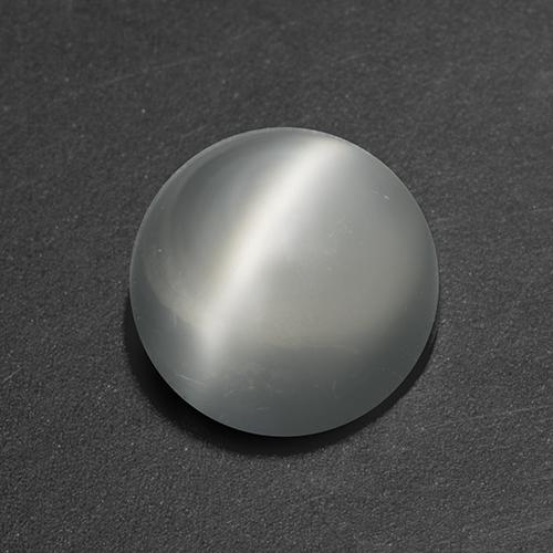 Pierre de lune œil de chat Blanc naturelle Tour, 1.54 ct, Transparent
