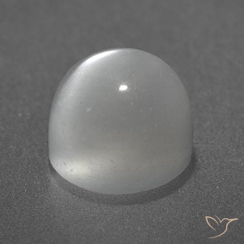 Pierre de lune œil de chat Blanc naturelle Tour, 3.47 ct, Transparent
