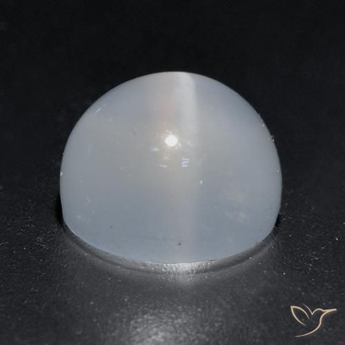 Pierre de lune œil de chat Blanc translucide naturelle Tour, 1.71 ct, Transparent