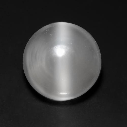 1.14ct Naturel Blanc Oeil de chat de la Pierre de Lune, Tour, Transparent