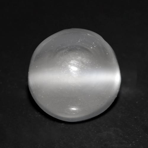 Pierre de lune œil de chat Blanc naturelle Tour, 1.14 ct, Transparent