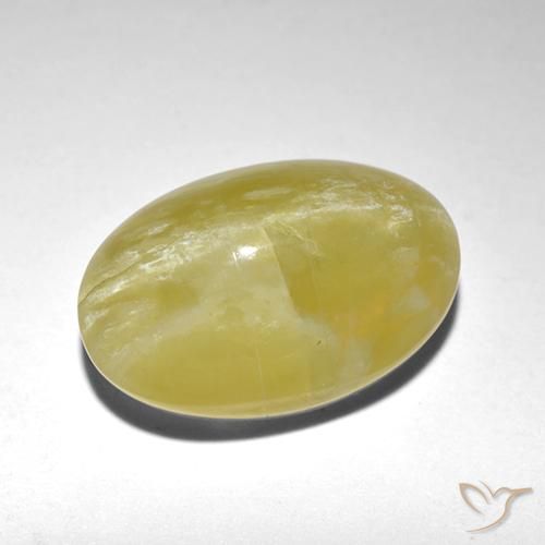 5.90ct Naturel Jaune pâle Opale œil de chat, ovale, Translucide