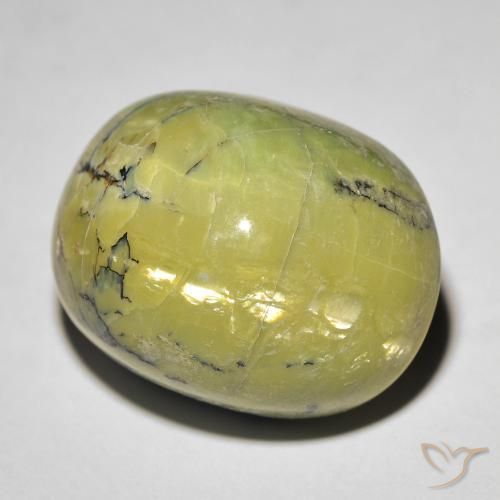 Opale œil de chat Vert terre naturelle ovale, 19.06 ct, Opaque