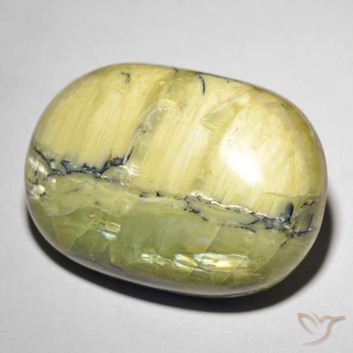 Opale œil de chat Vert terre naturelle ovale, 30.92 ct, Opaque