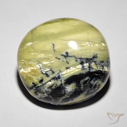 18.52ct Naturel Vert moyen Opale œil de chat, ovale, Opaque