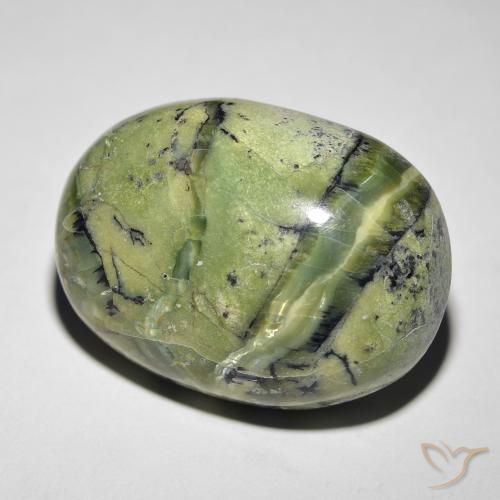 Opale œil de chat Vert terre naturelle ovale, 21.32 ct, Opaque