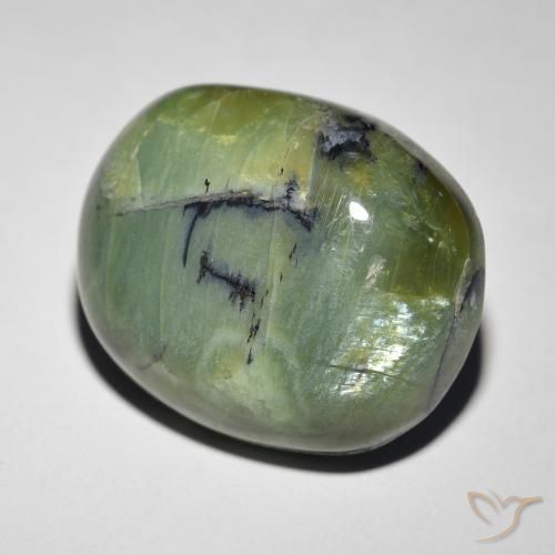 Opale œil de chat Vert terre naturelle ovale, 18.89 ct, Opaque