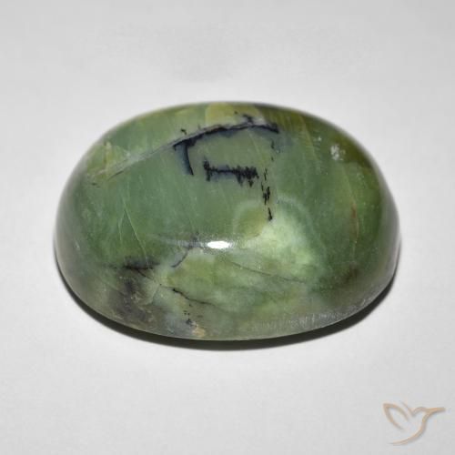 Opale œil de chat Vert terre naturelle ovale, 18.89 ct, Opaque