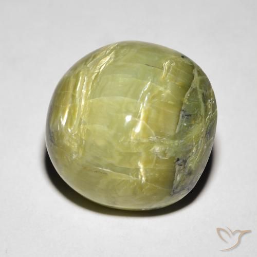 Opale œil de chat Vert terre naturelle ovale, 10.64 ct, Opaque
