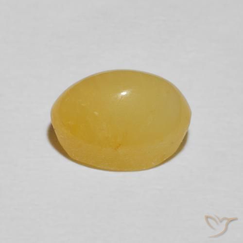 Opale œil de chat Jaune chaud naturelle ovale, 2.21 ct, Opaque