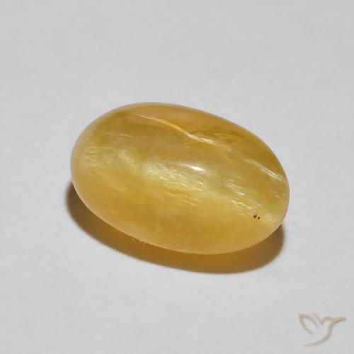 Opale œil de chat Doré moyen naturelle ovale, 4.84 ct, Opaque