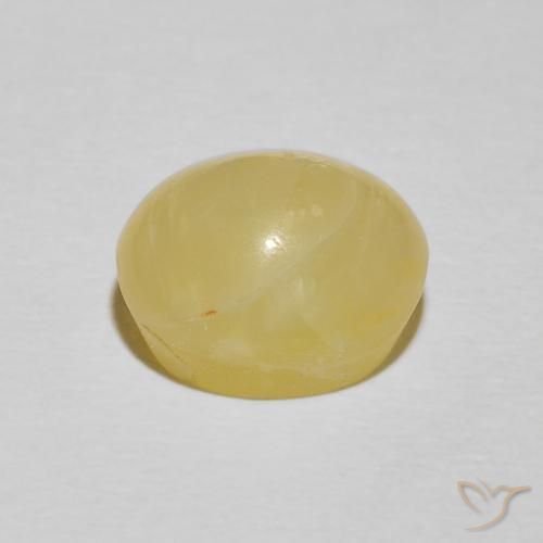 Opale œil de chat Jaune chaud naturelle ovale, 4.13 ct, Opaque