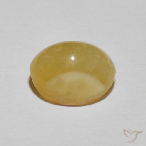 Opale œil de chat Jaune Toscane naturelle ovale, 2.28 ct, Opaque