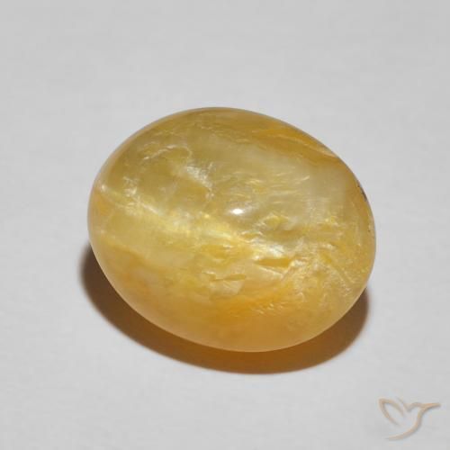 Opale œil de chat Doré naturelle ovale, 7.90 ct, Opaque