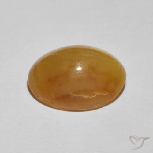 Opale œil de chat Brun doré naturelle ovale, 5.89 ct, Opaque