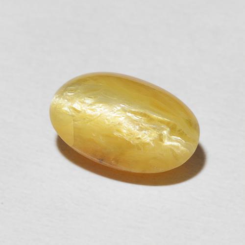 Opale œil de chat Orange Doré naturelle ovale, 2.61 ct, Opaque