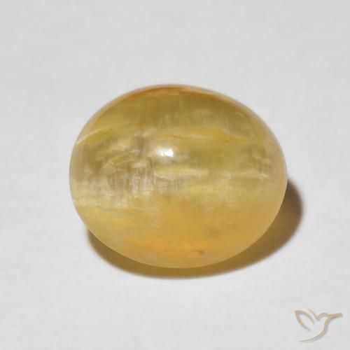 3.37ct Naturel Or moyen Opale œil de chat, ovale, Opaque