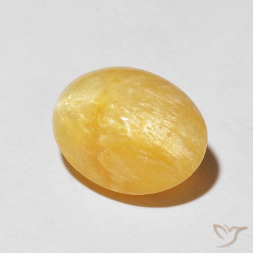 Opale œil de chat Doré vif naturelle ovale, 6.38 ct, Opaque