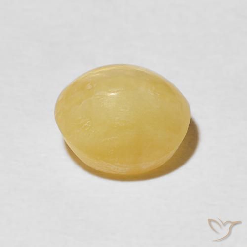 Opale œil de chat Jaune Toscane naturelle ovale, 1.78 ct, Opaque