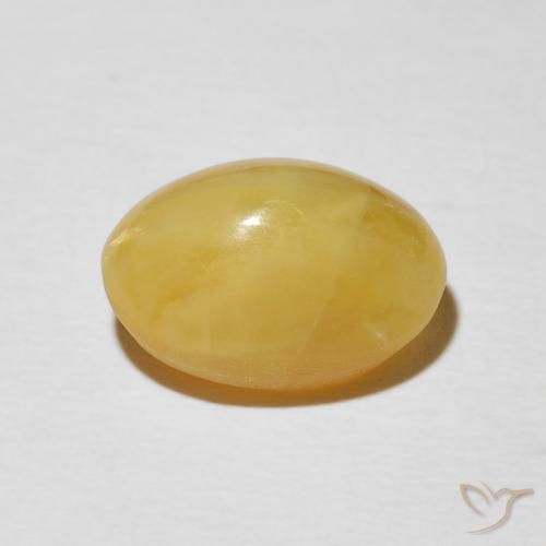 Opale œil de chat Doré moyen naturelle ovale, 4.36 ct, Opaque