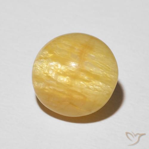 Opale œil de chat Doré moyen naturelle ovale, 4.42 ct, Opaque
