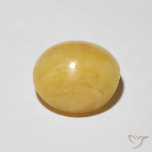Opale œil de chat Doré moyen naturelle ovale, 4.42 ct, Opaque