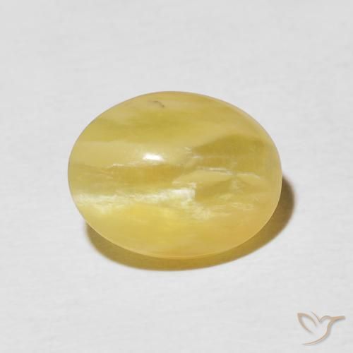 2.65ct Naturel Jaune doré Opale œil de chat, ovale, Opaque