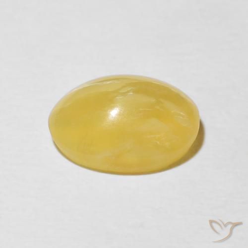 Opale œil de chat Jaune doré naturelle ovale, 2.65 ct, Opaque